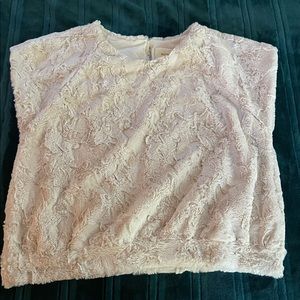 Maeve Leah Faux Fur vest/top XL